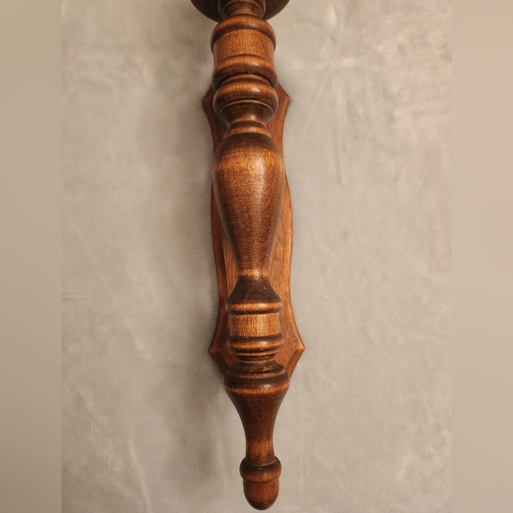 Home Interiors Wooden Carved Sconce and Diamond Crysral Sconce Candle Holder - Picture 7 of 10
